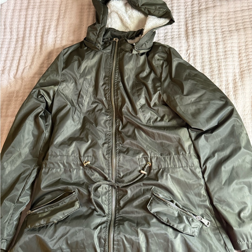 Olive Hooded Jacket